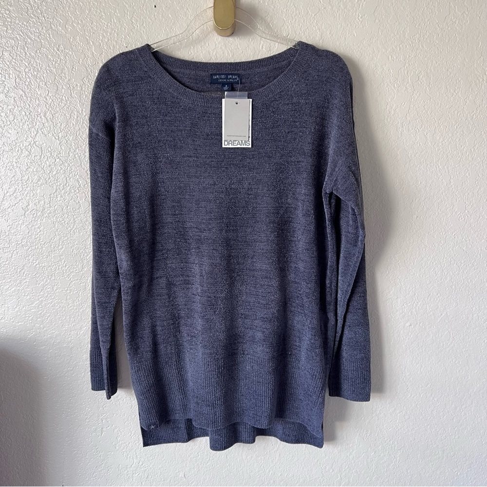 NEW Barefoot Dreams CozyChic™ Ultra Lite Paradise Knit sweater sz M - Picture 8 of 12